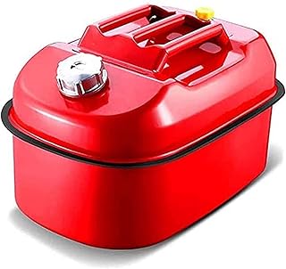 bidon de gasolina Latas de gasolina de metal rojo de 10 / 20L, contenedor de tanque de combustible y aceite de almacenamiento engrosado con chapa de acero laminado en frío ( Color : A , Size : 20L )