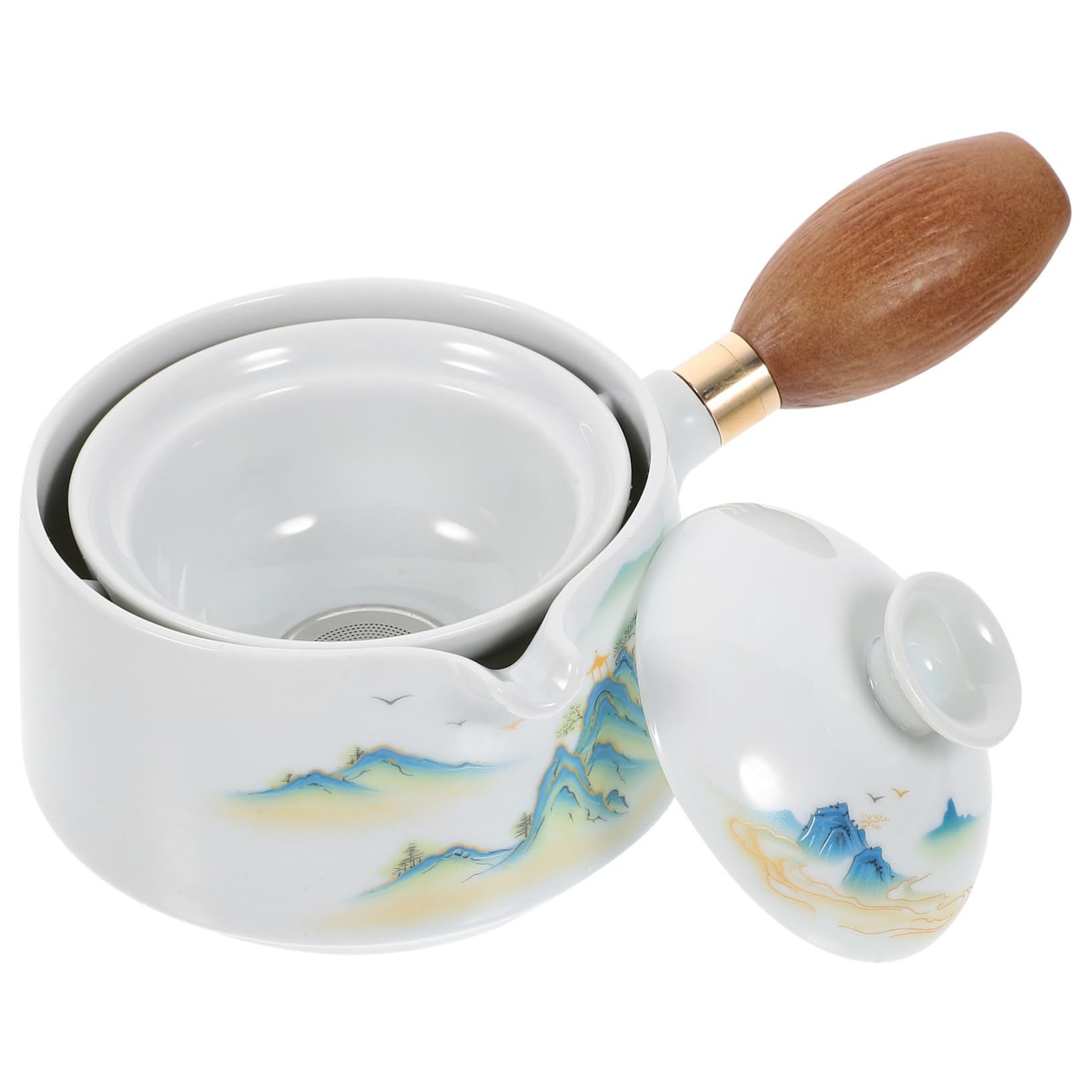 ABOOFAN Set Da 3 Teiere Con Infusore Per Il Tè Dal Design Unico Bollitore in Ceramica Con Comoda Maniglia