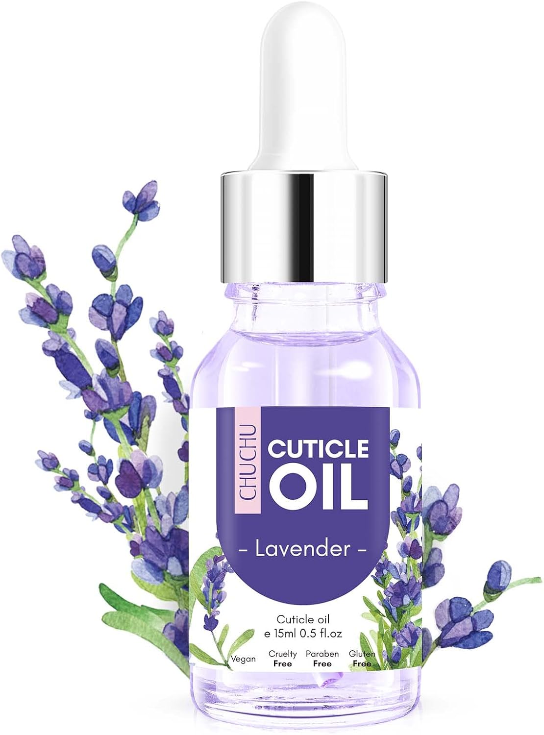CHUCHU Cuticle Oil for Nails, Jojoba Nail Cuticle Oil Contain Vitamin B