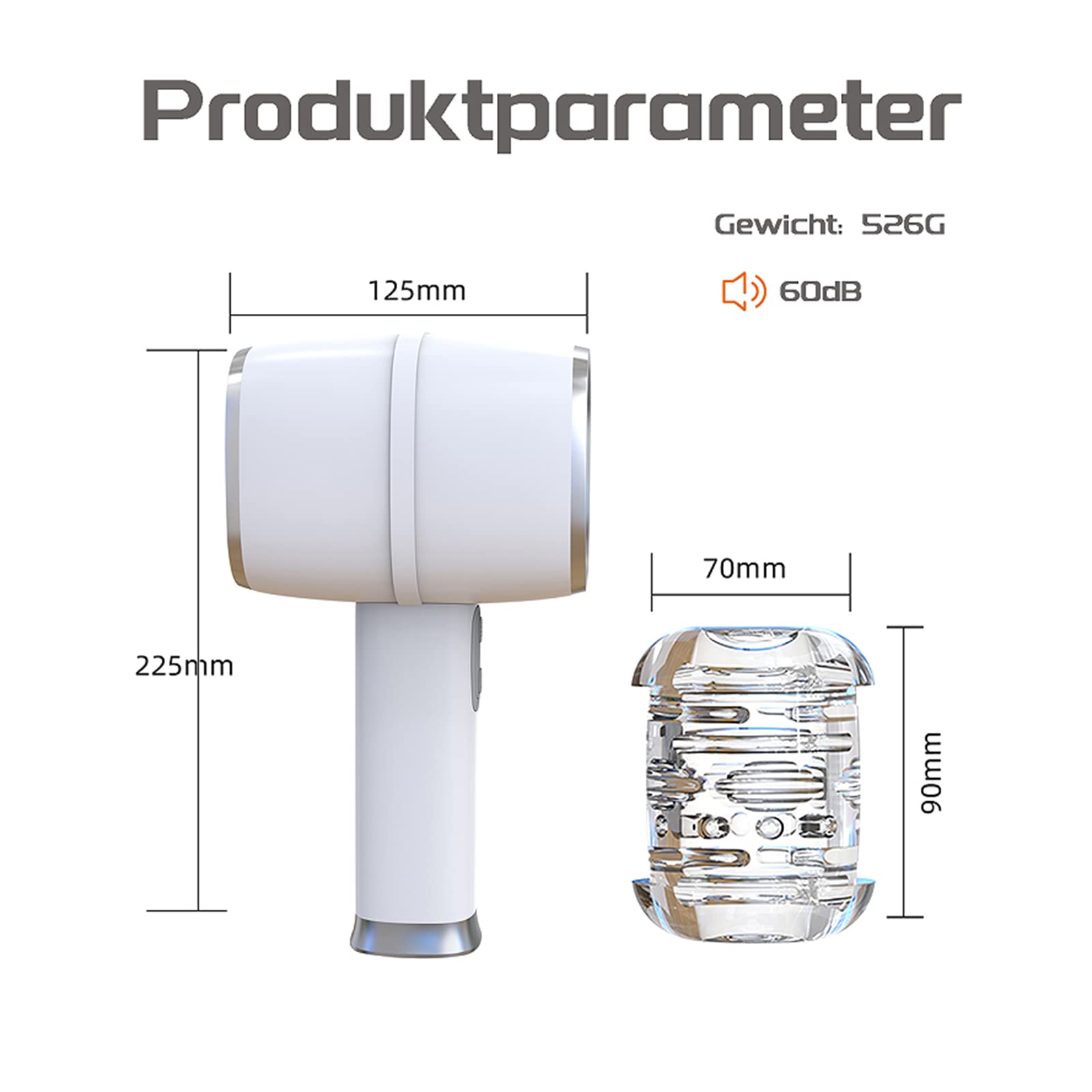 Elektrischer Masturbator Cup Mit Starker Saugfunktion Mit Vibration Und Teleskopfunktion, Stufenlos Regelbare Geschwindigkeit Für Männer Taschenmuschi Sexspielzeugsets Für Männer