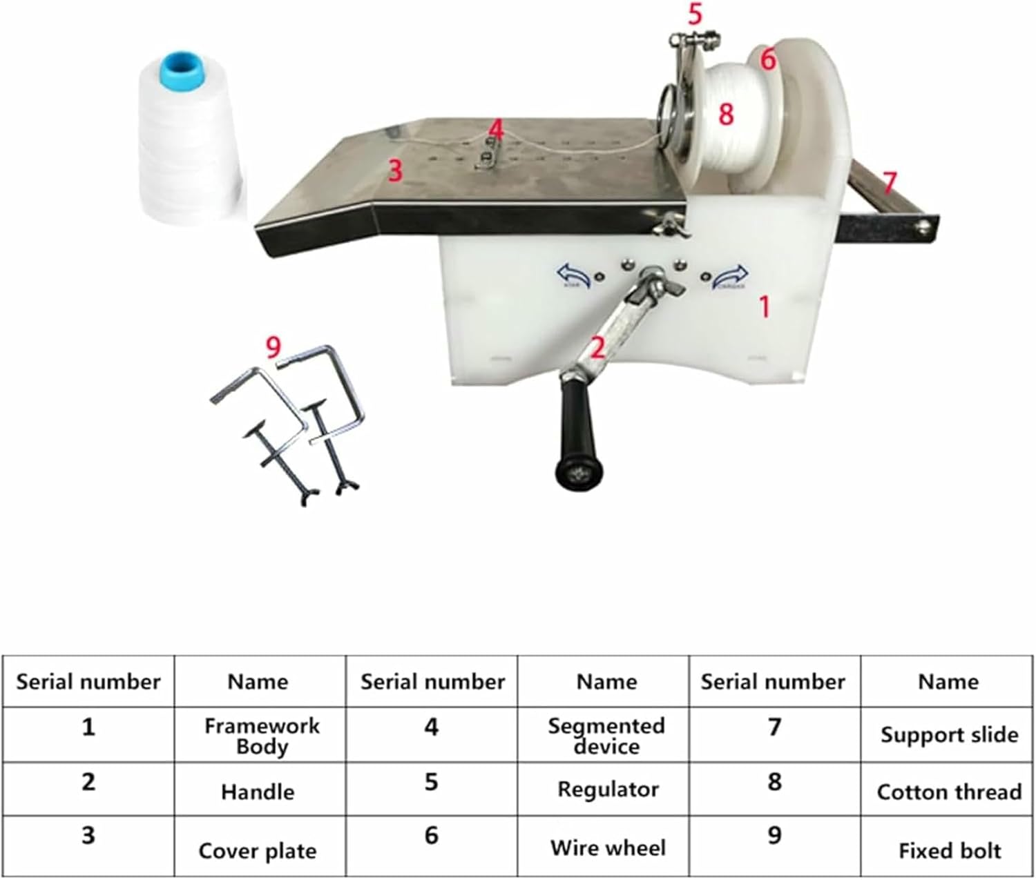 Manual Machine to Tie Sausages from 0 to 45 Mm, Stainless Steel, for Commercial and Domestic Use ~/