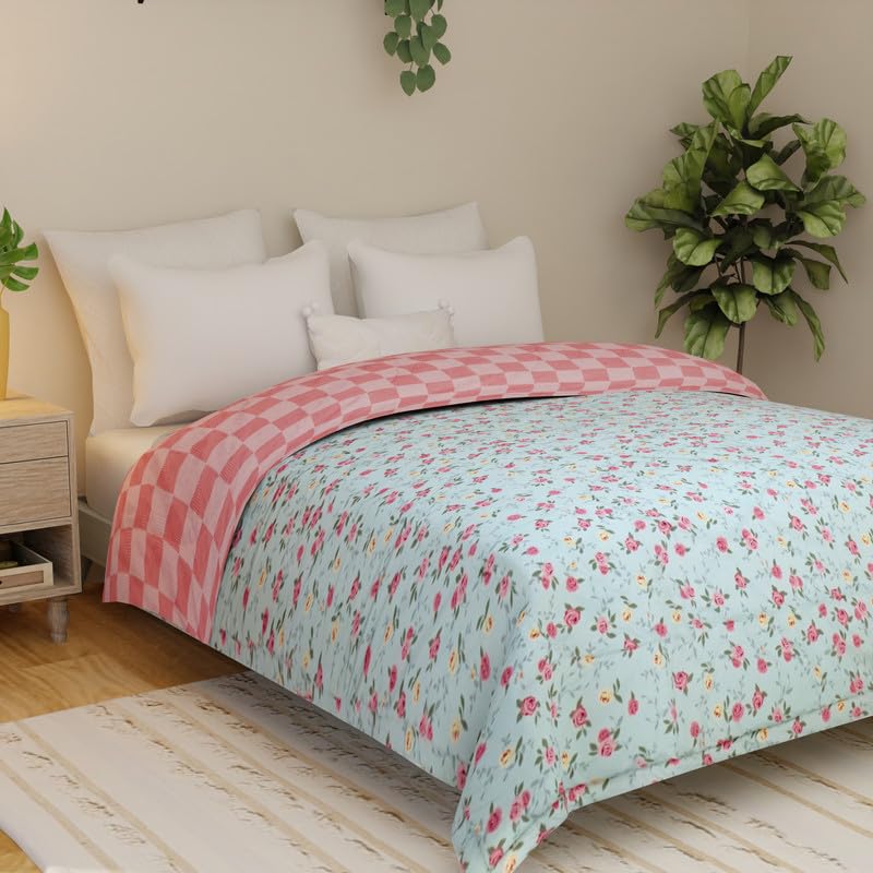 Image of Florida Flyn AC Comforter Made of Microfiber 200 GSM Duvet for Double Bed /Quilt Blanket Lightweight for All Weather 220 x 240 cm