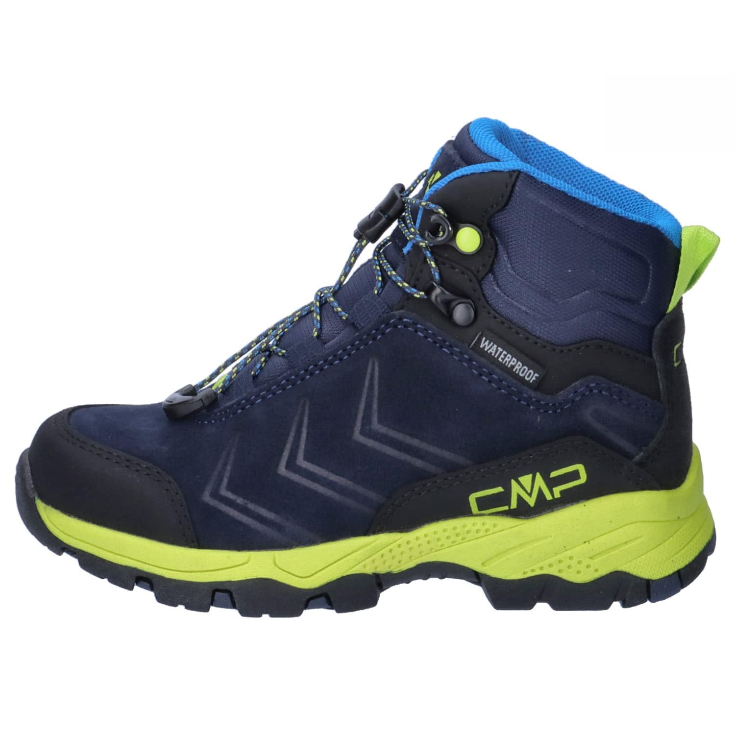 CMP Kids Melnick Mid Trekking Shoes WP, Botas para Senderismo Unisex niños, Blue, 30 EU