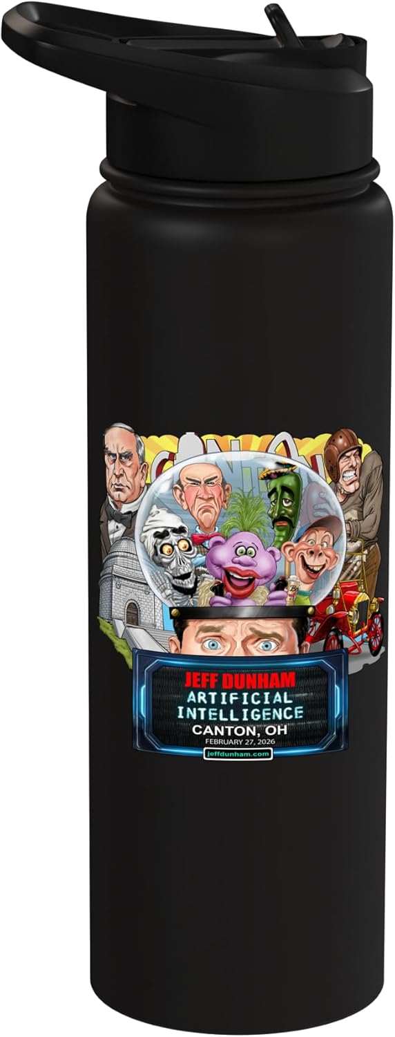 Jeff Dunham Canton, OH (2026) Stainless Steel Insulated Water Bottle