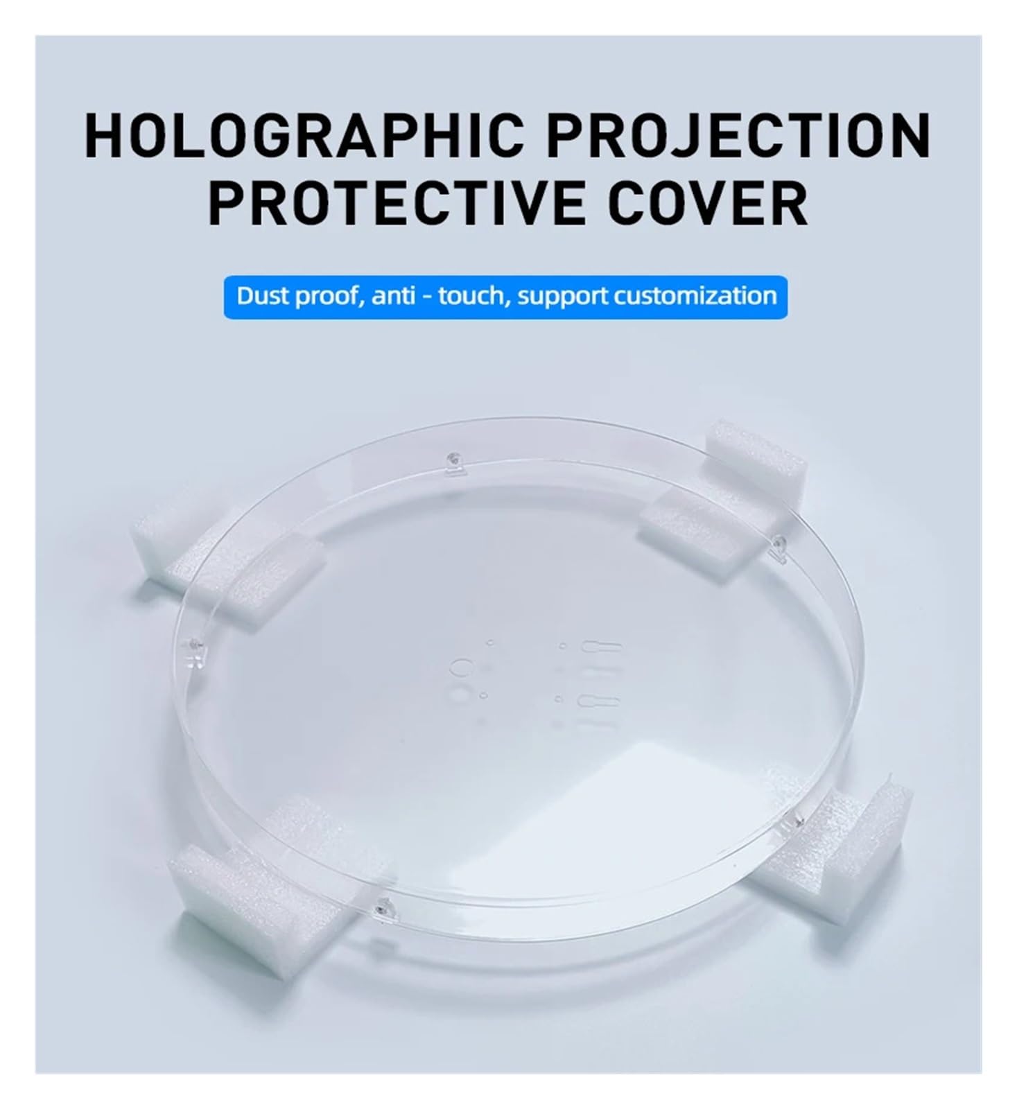 3D Obrotowy Holograficzny Projektor Fan Figure Antydotykowy Antyzarysowy Specjalny Ochronny Pokrowiec Akcesoria Proste zarządzanie(For 65cm fan)