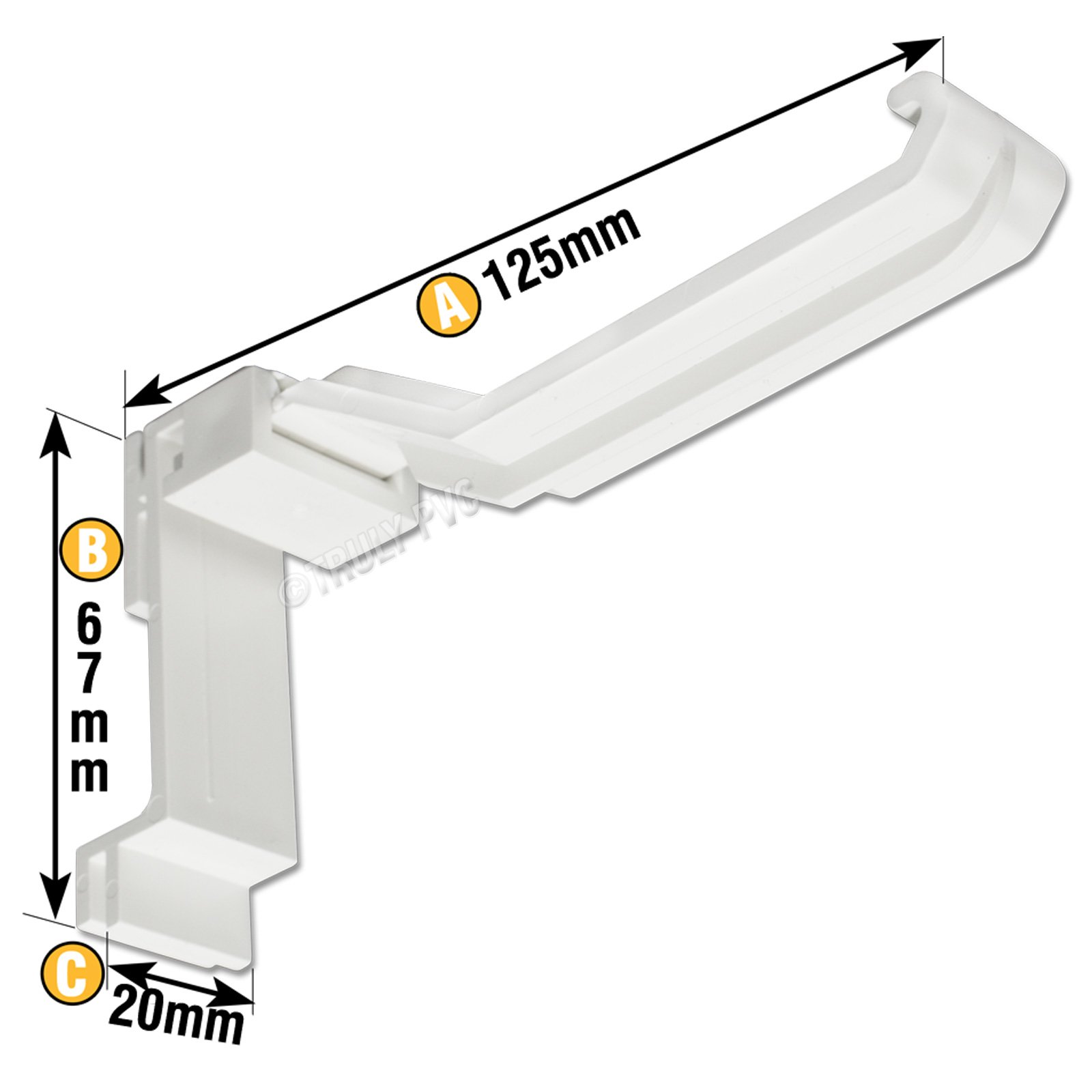 5 x White Ultraframe UCB500 Conservatory Gutter Brackets, suitable for