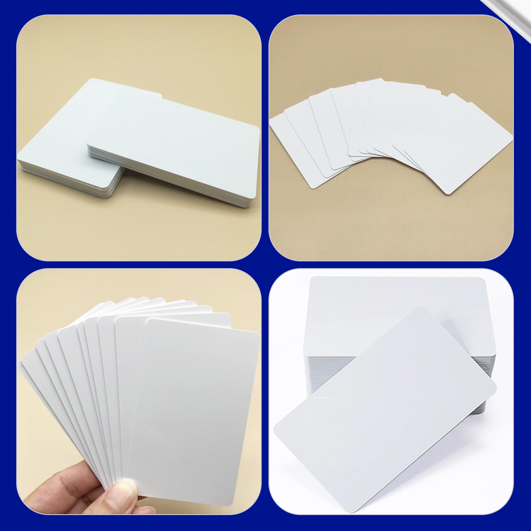 Bustlwor 50 Pezzi Biglietti Da Visita In Plastica, Biglietto Da