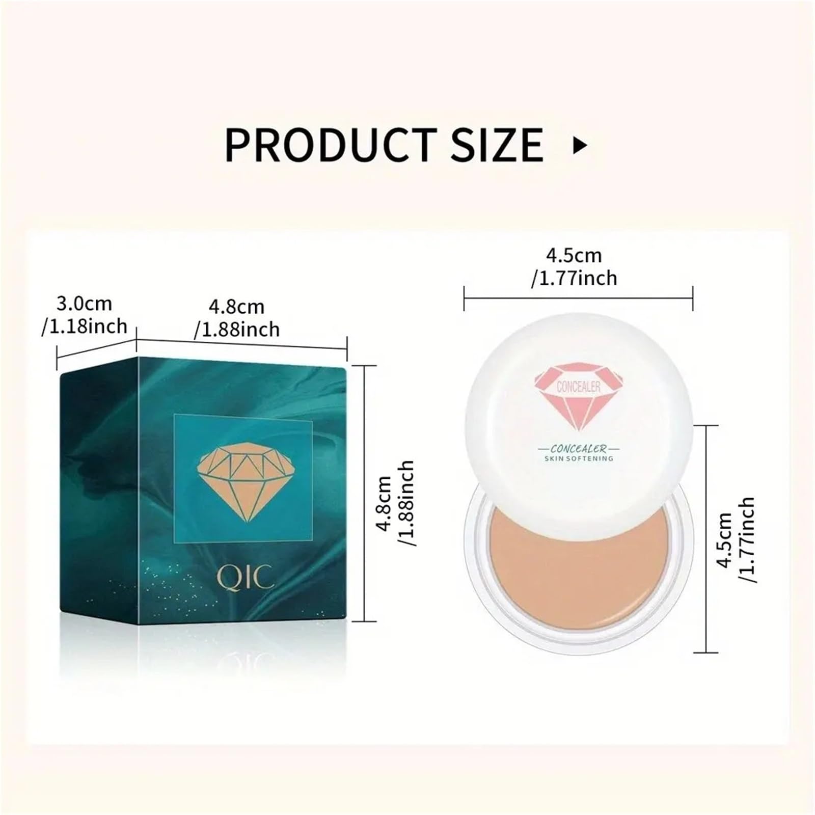 leg concealer Hochdeckender Concealer, Anti-Augenringe, Sommersprossen, langlebig, wasserfest