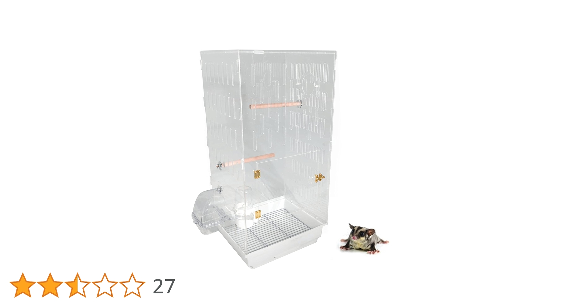 アクリルケージ 小動物 フクロモモンガ 61IeuvX0BRL.jpg_BO30,255,255,