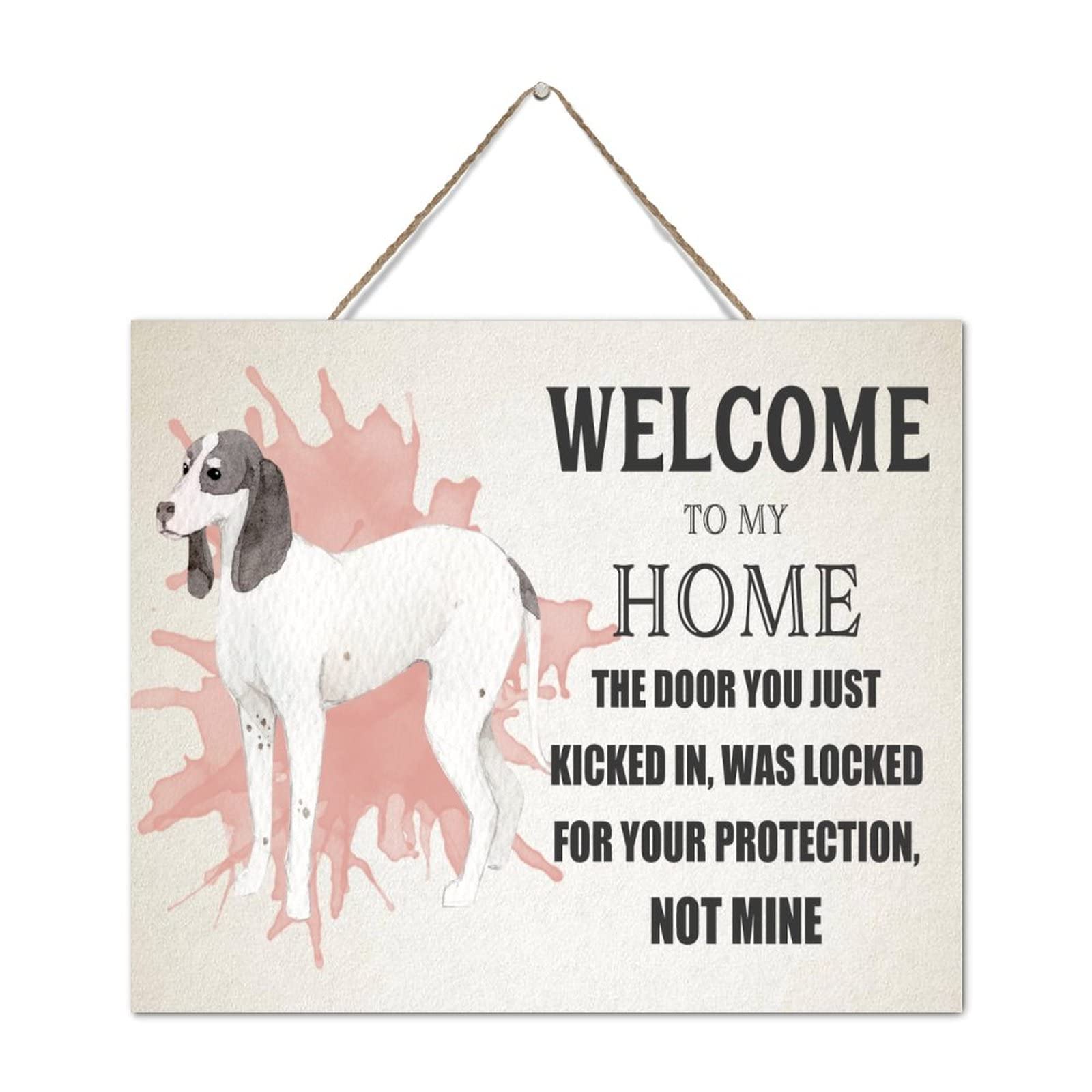 Plaque murale vintage en bois habiller un mur vide deco Welcome To My Home 25,4 x 30,5 cm