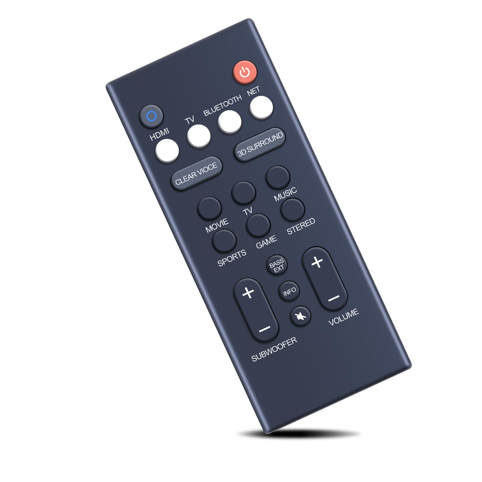 ZWP YAS-209 YAS-109 Replacement Remote Control for Yamaha Soundbar YAS109 YAS209 ATS1090 ATS2090 YAS109BL YAS209BL YAS-109 YAS-209 ATS-1090 ATS-2090