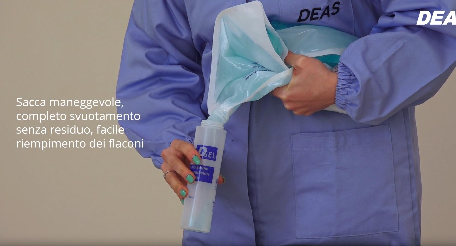 DGel - 2 pezzi Gel conduttore 5 Litri Trasparente Ultrasuoni, Ecografia, IPL - SACCA MORBIDA COMPLETO SVUOTAMENTO SENZA RESIDUO