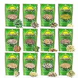 Mumm's Sprouting Seeds - Boosted Sample Pack - 1,325 GR - Organic Sprout Seed Kit - Broccoli, Radish, Alfalfa, Mung Bean