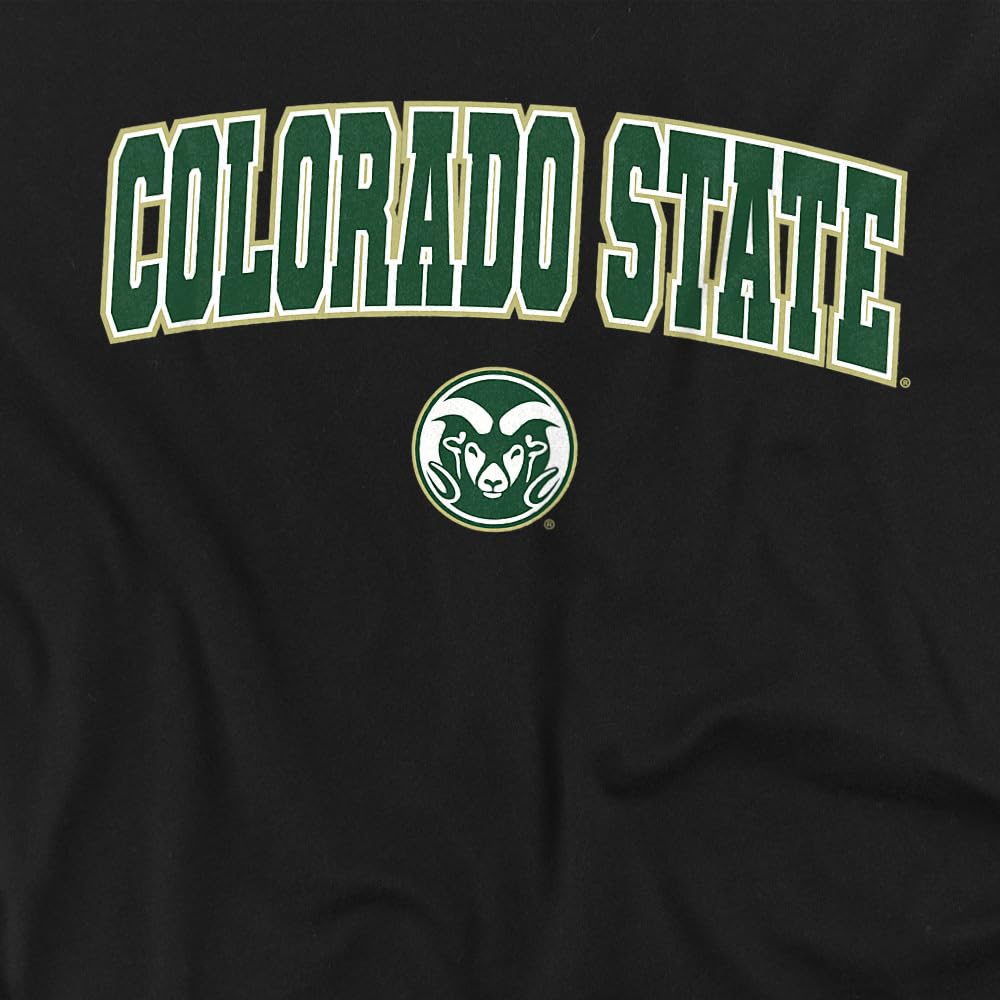 LOGOVISION Colorado State University Arch Logo Black Kids T Shirt (3) for Toddler Boys and Girls, Black