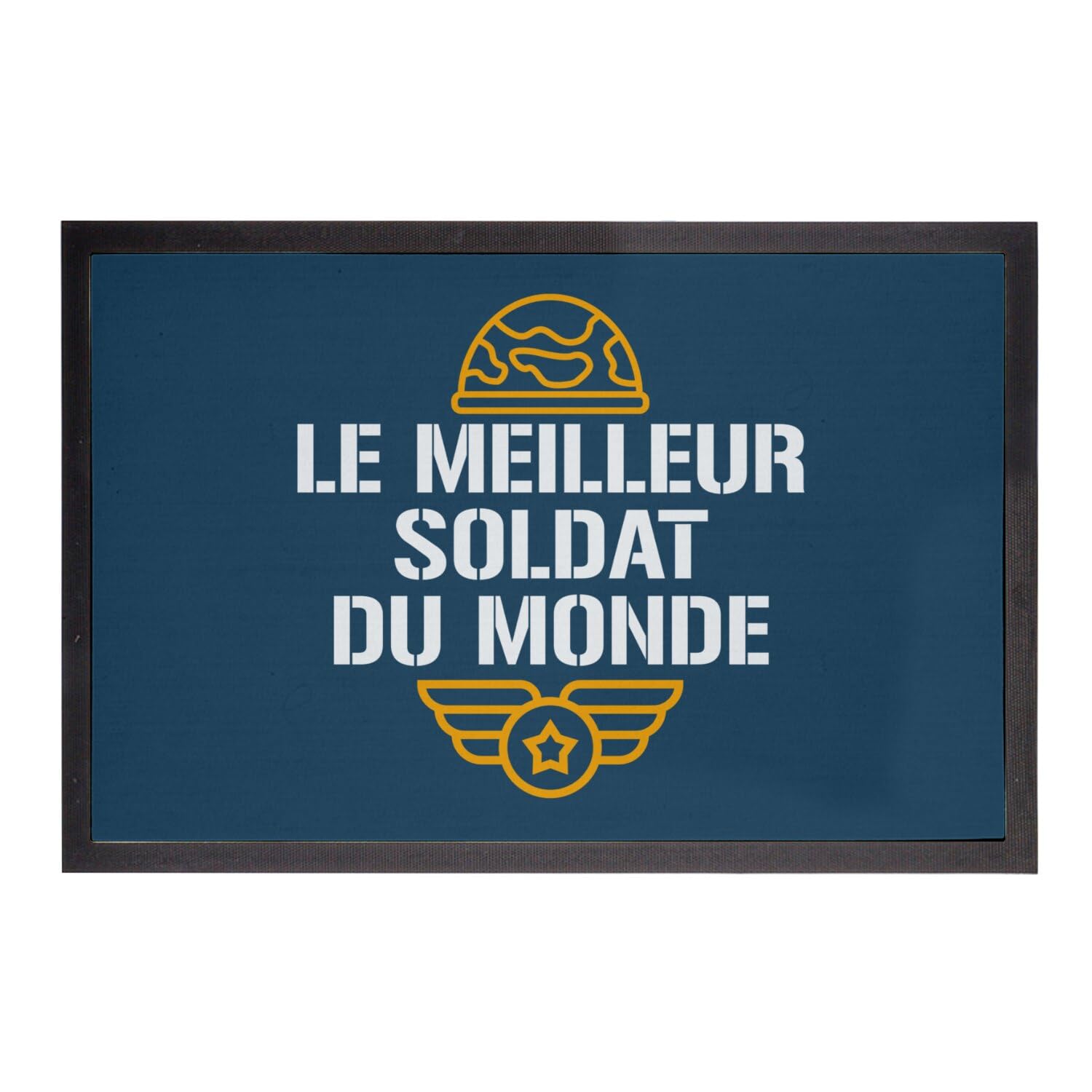 Paillasson bleu armée de terre 75x50cm pour afficher sa fierté militaire