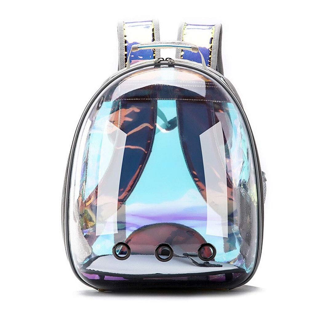 Bolsa de hombro transparente del gato del animal doméstico hacia fuera bolsas de mascotas bolsa mochila portátil de espacio grande gato Cápsula espacial transparente Panorama Productos para Animales