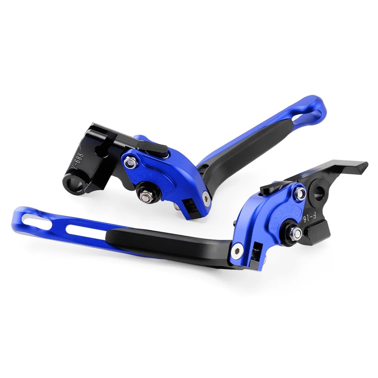 TINGYUS Motorbike Brake Lever for XL750 for Transalp 750 for CB750 2023-2025 Folding Adjustable Handle Levers Foldable Extendable Brake Clutch Lever(Blue Black)