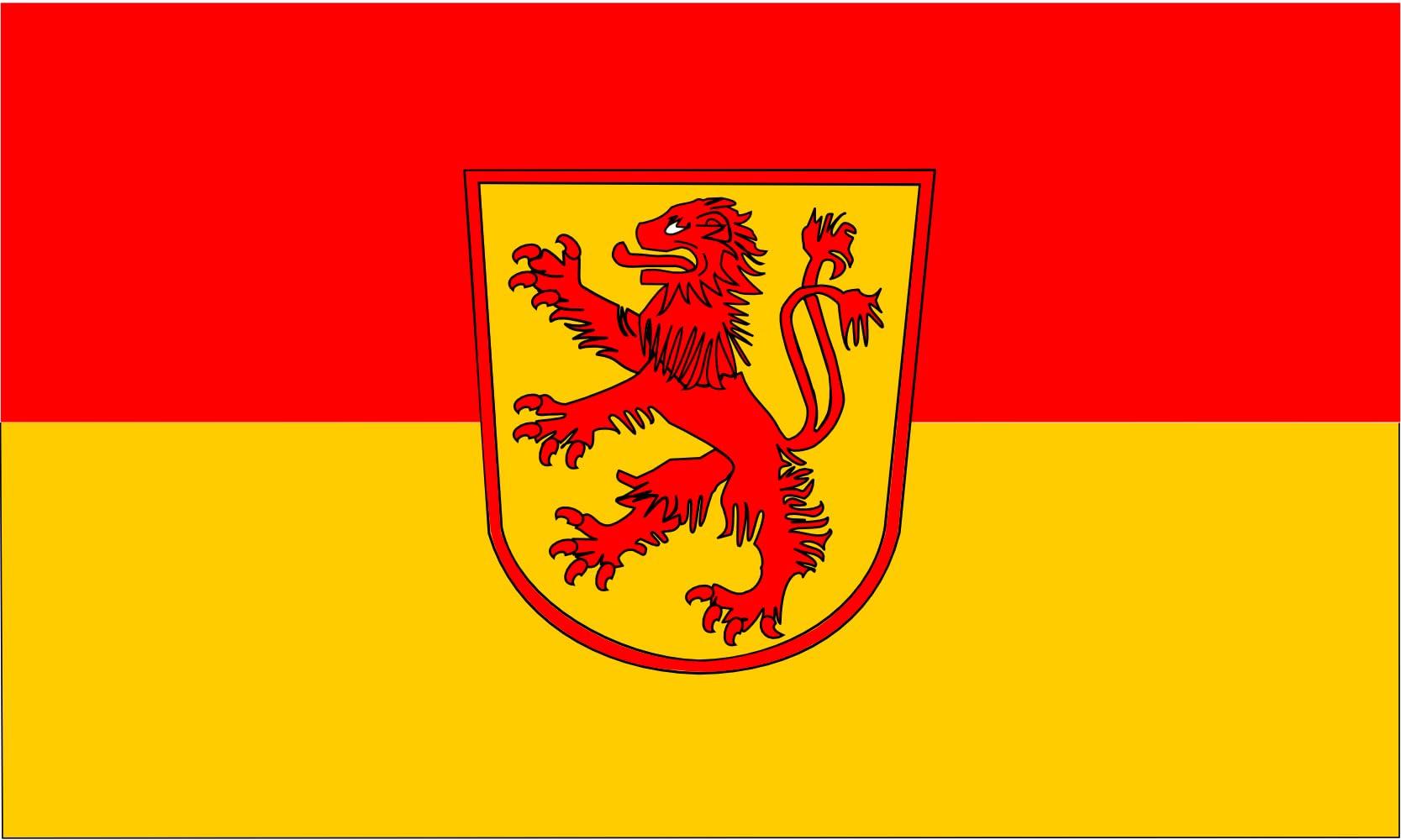 Drapeau Lünen XL grand pavillon pour remplacer un emblème usé