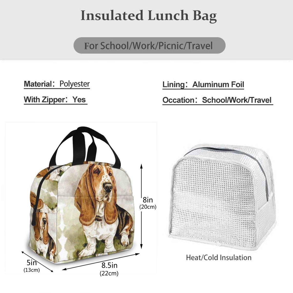 Setter Irlandese Semplice Razza Di Cane Borsa Per Il Pranzo