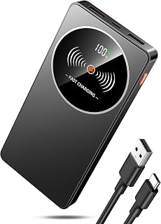 Portable Charger 10000mAh, 22.5W Power Bank Fast Charging, Slim 3A USB C In/Out Battery Pack for iPhone 17 16 15 14 13 12 11 Samsung Android, Travel LED Display Powerbank Portable Phone Charger