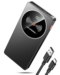 Portable Charger 10000mAh 22 5W Power Bank Fast Charging Slim 3A USB C In Out Battery Pack for