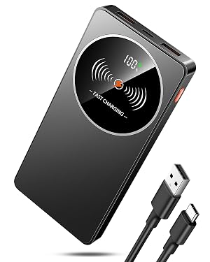 Portable Charger 10000mAh 22 5W Power Bank Fast Charging Slim 3A USB C In Out Battery Pack for