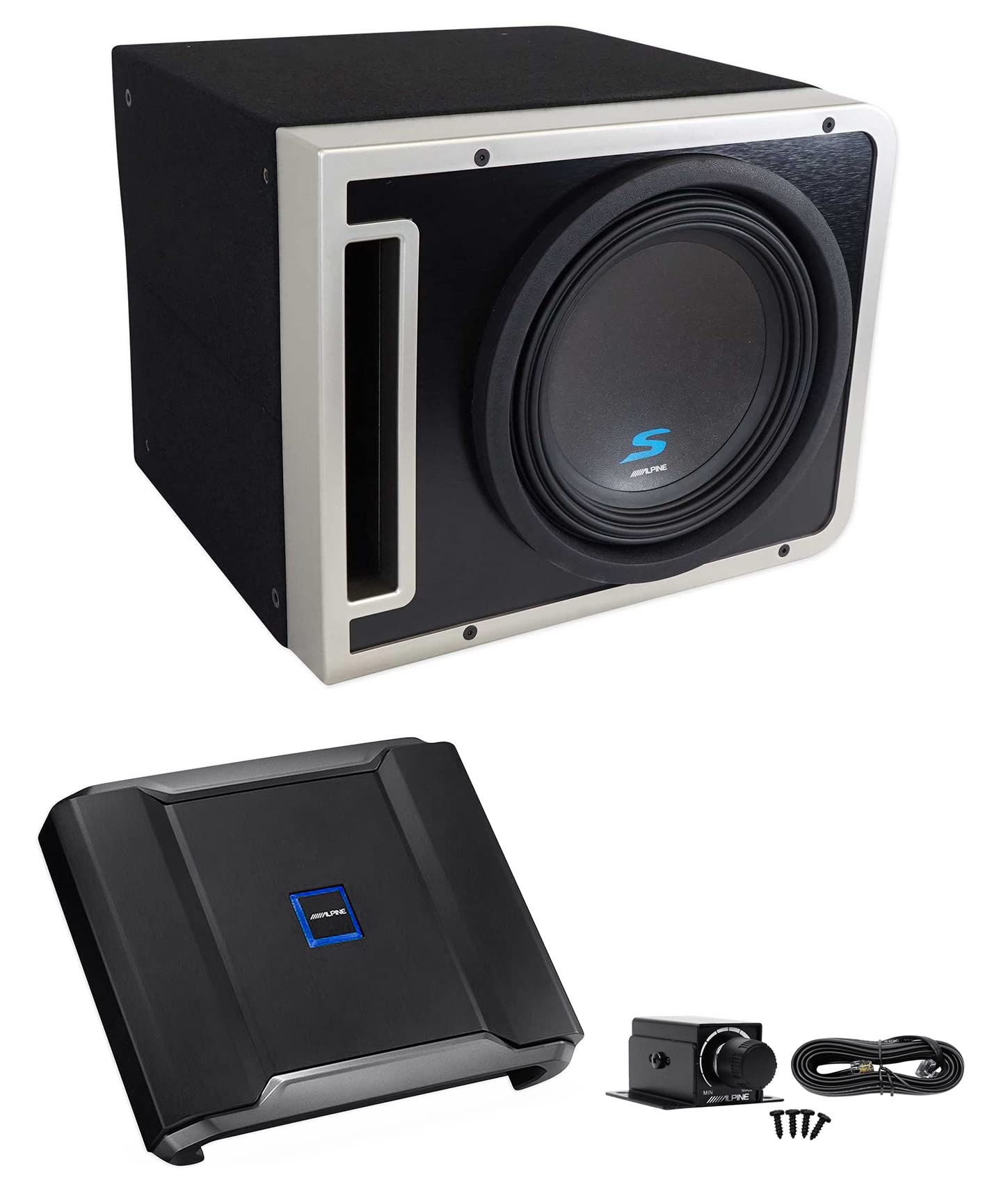 Amazon.co.jp: Alpine S-SB10V 10インチ 600w S-W10D4 サブウーファー+ 