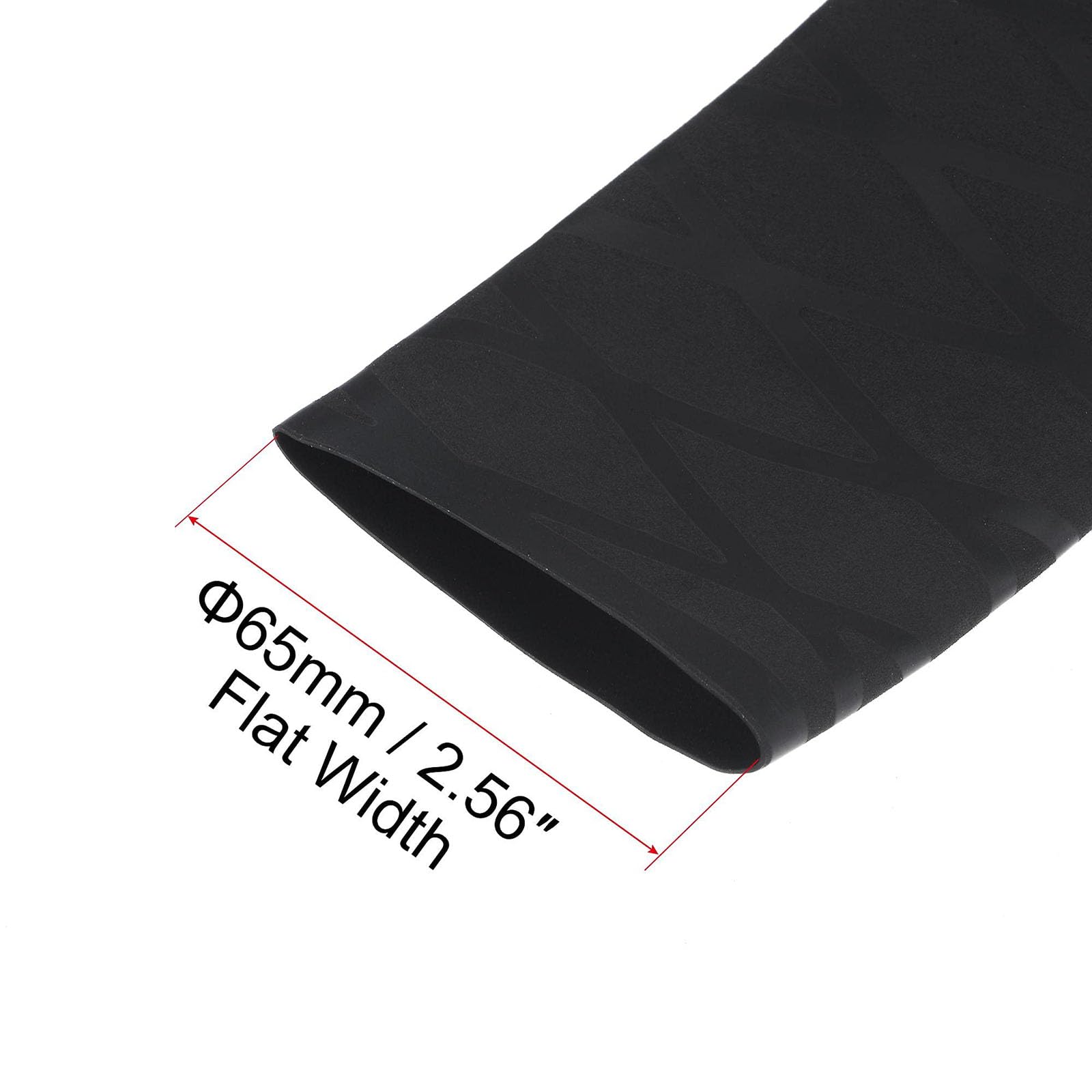 Gaine thermorétractable de 25 mm, 1 m de long, rapport 1,8:1, tube thermorétractable doublé adhésif pour isolation électrique, réparations, connecteurs de fils, câbles enroulés, noir [, 40 mm x 1 m)