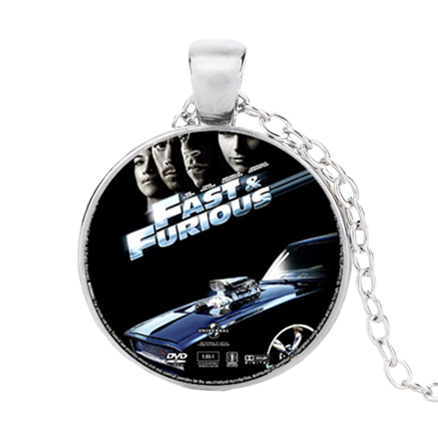 MUBYSVintage Fast and Furious Choker Necklace Gold and Round Bijoux Dominique. Mr and Cars Long Necklace