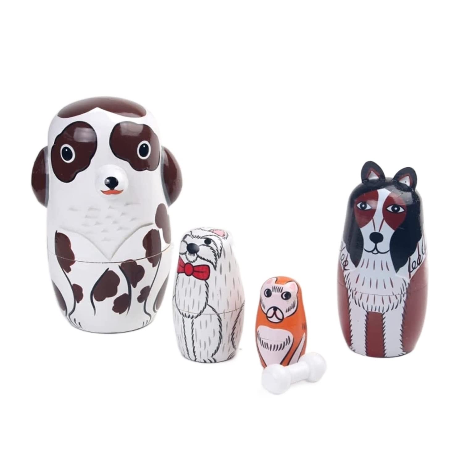 Matrioszki Matrioszka Lalka Rosyjska Puppy Theme Matryoshka, Farm Animal Russian Dolls Meble, Dekoracje I Przechowywanie Rosyjskich Lalek Rosyjskie Lalki