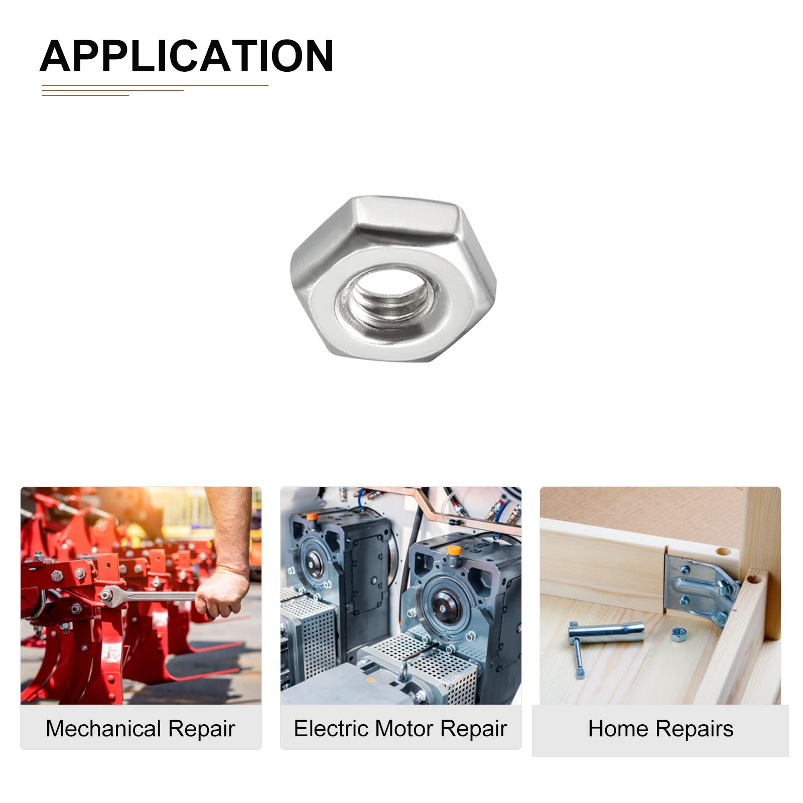 AGBERG - Dadi A Bussola M6 X 16 Mm (20 Pezzi) Con Testa Svasata E Cava Esagonale, In Acciaio Inox VA A1 V1A - Foto 6