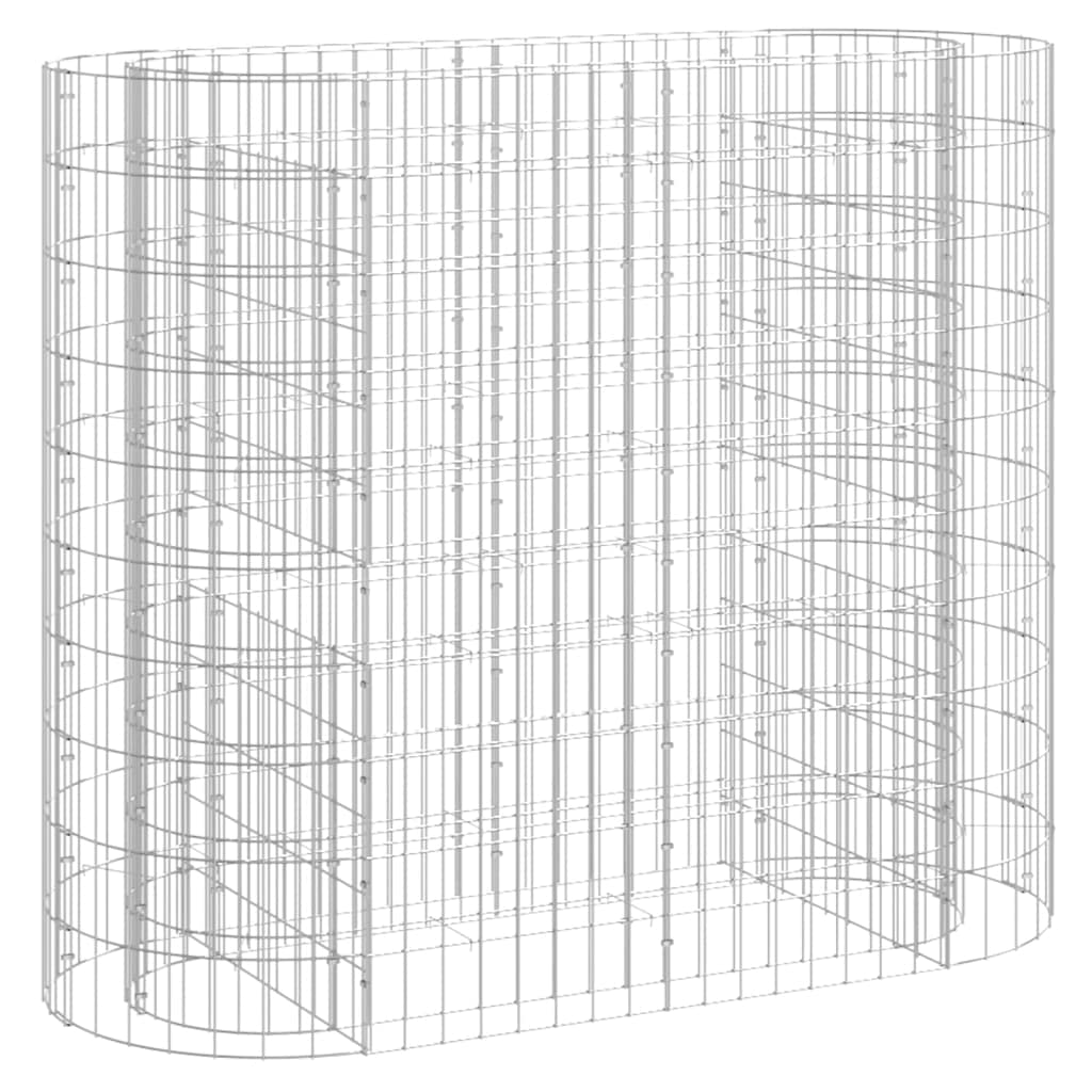 Myheimly Gabionen-Hochbeet Verzinktes Eisen 120x50x100 cm