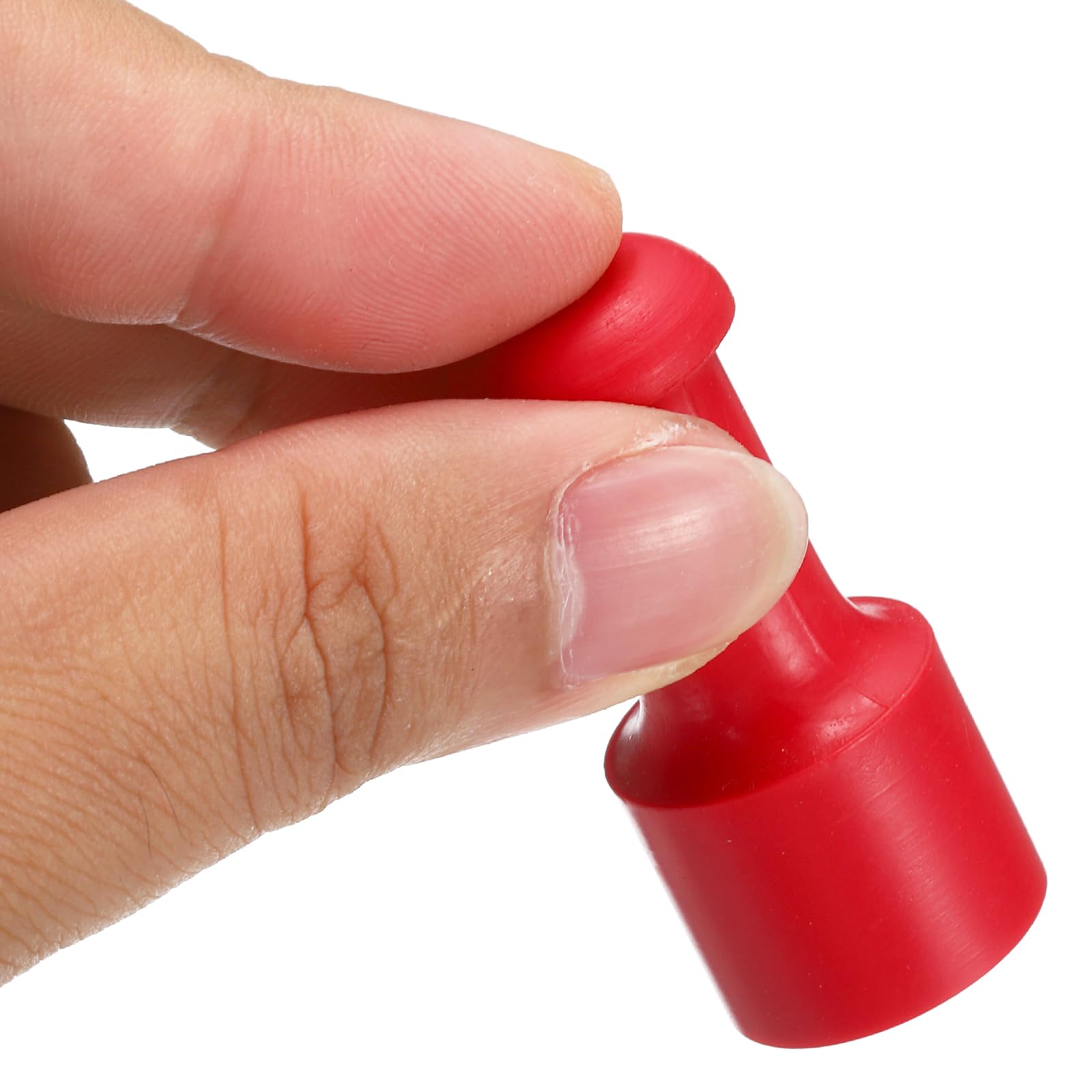 PATIKIL 20mm Stamp Rubber Round Handle, 5 Pack Rubber Knobs Stamp Mounts Drawer Pulls for Stamp Making DIY Crafting Scrapbooking Red - Image 4