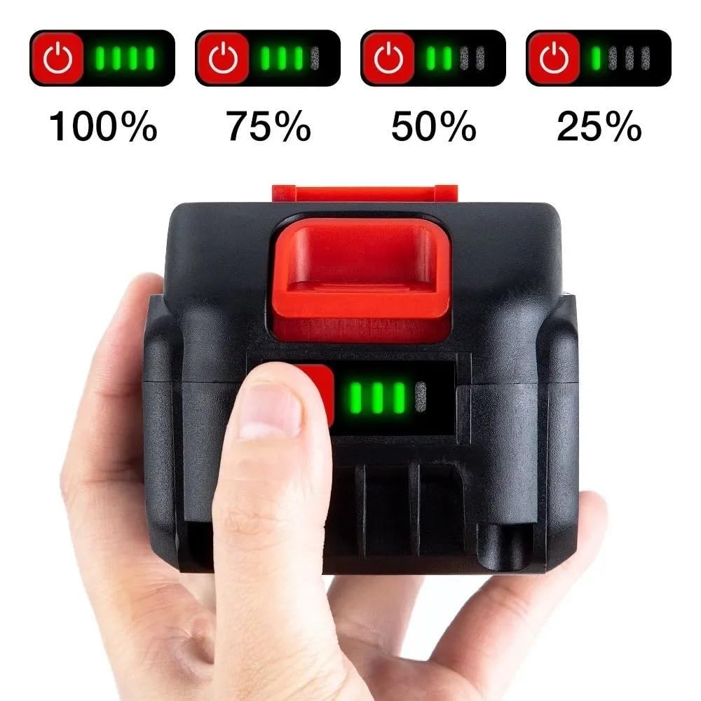 Aleiavy Batteria 21 V 9,0 Ah, Compatibile Con Makita, Accessori Di Ricambio For Utensili Elettrici 18 V BL1860 BL1850 / Pacco Batterie Ricaricabili Agli Ioni Di Litio(2Pcs-6Ah)
