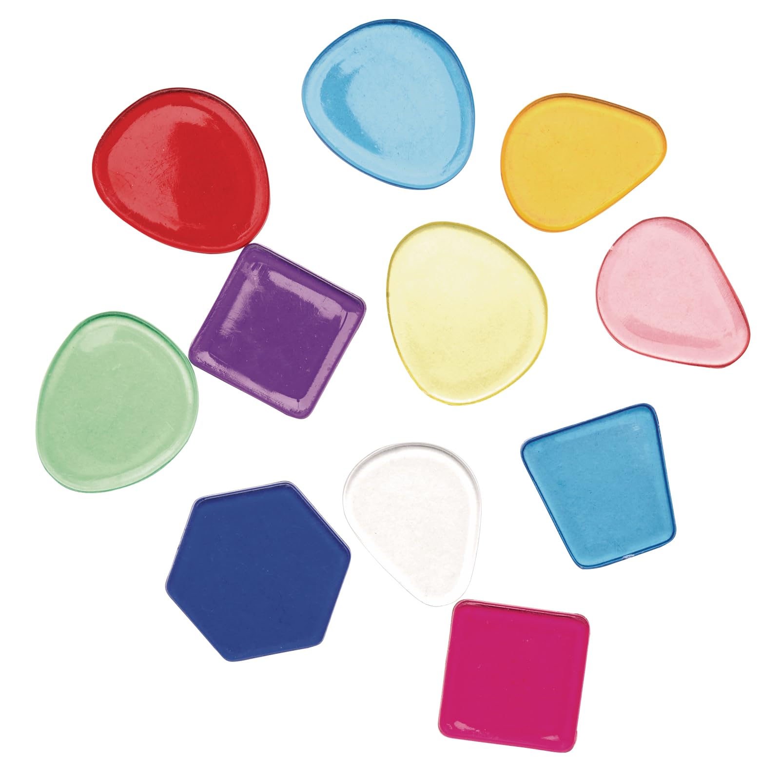 Colorations Plastic Translucent Multi-Color Geometric Shapes, 1 Pound - Image 4