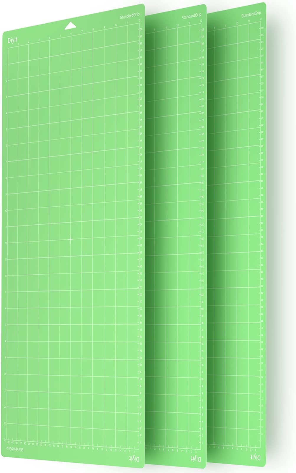 Standardgrip Cutting Mat for Cricut Maker 3/Maker/Explore 3/Air 2/Air/One(3 Mats), Standard Grip Cutting Mats 12x24 Inch for DIY Projects