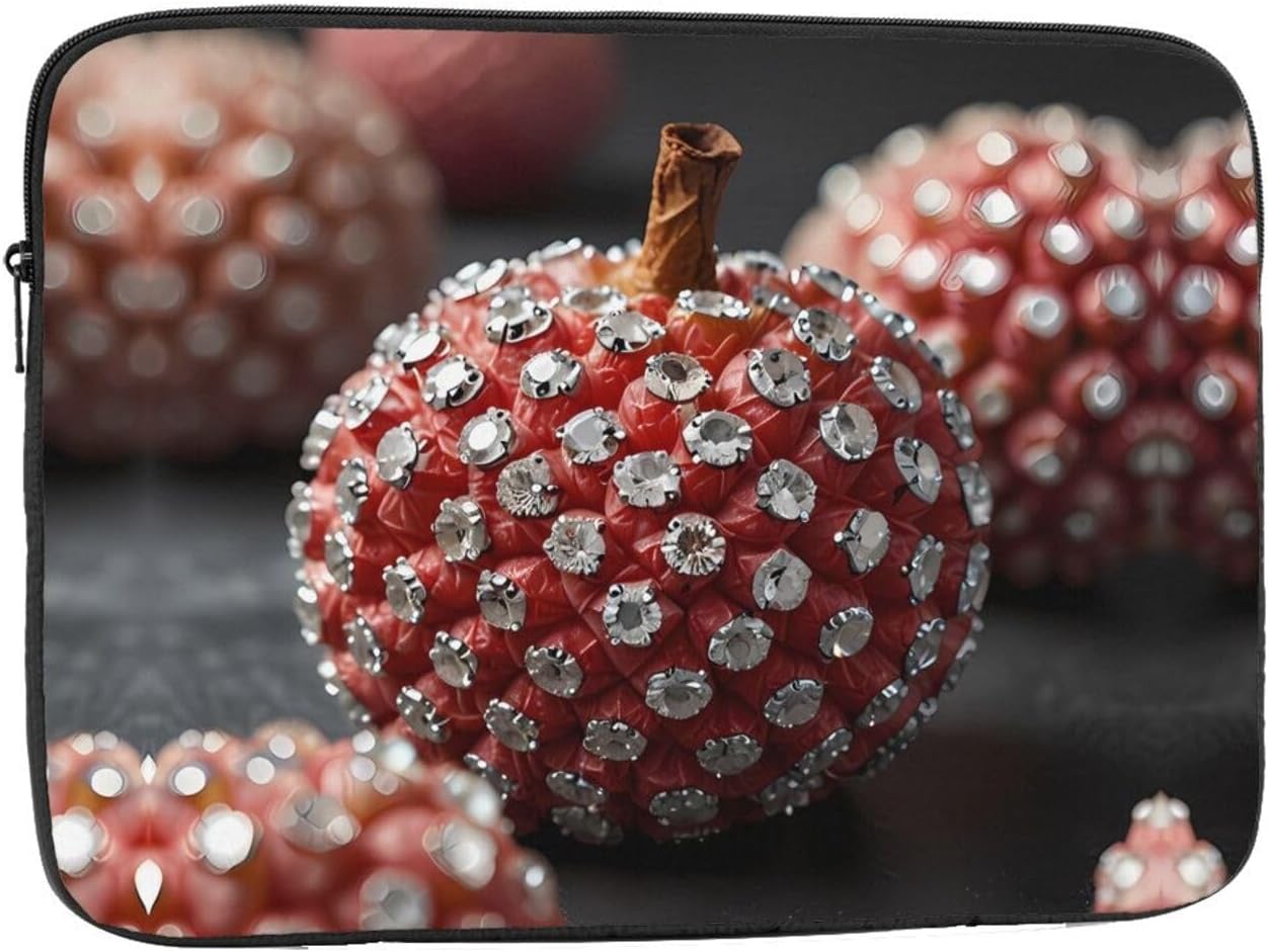 Lychee Covered with Diamonds Printed 13 inch Laptop Case, Business/Office Commuter Laptop Case