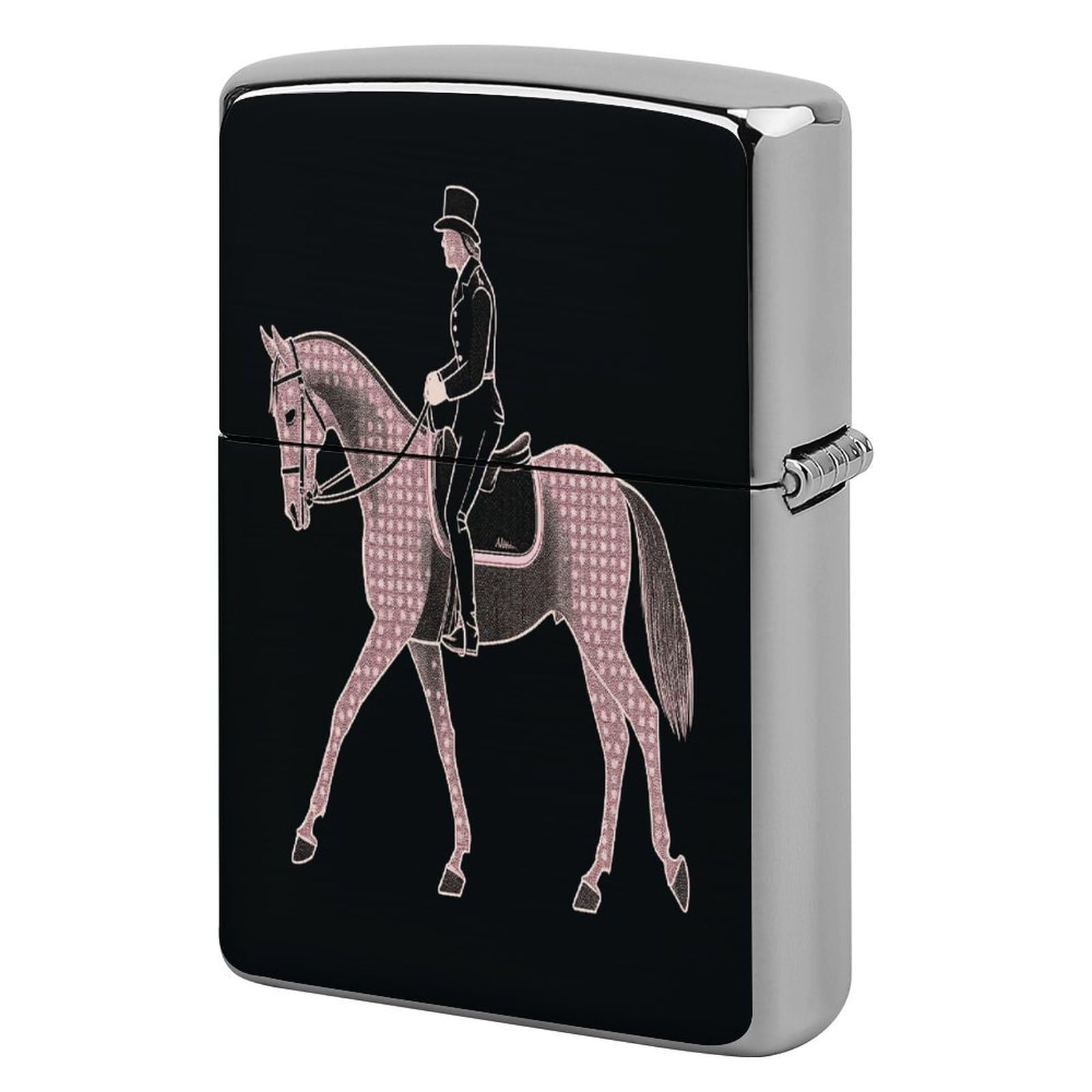 Fodpand Style Dressage Dressage Rider Horse Metal Lighter Case Cover Lighter Sleeve