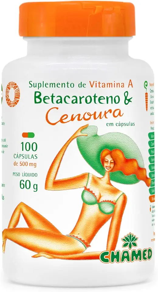 Chamel Betacaroteno 500 Mg Natural 60 G 100 Cápsulas
