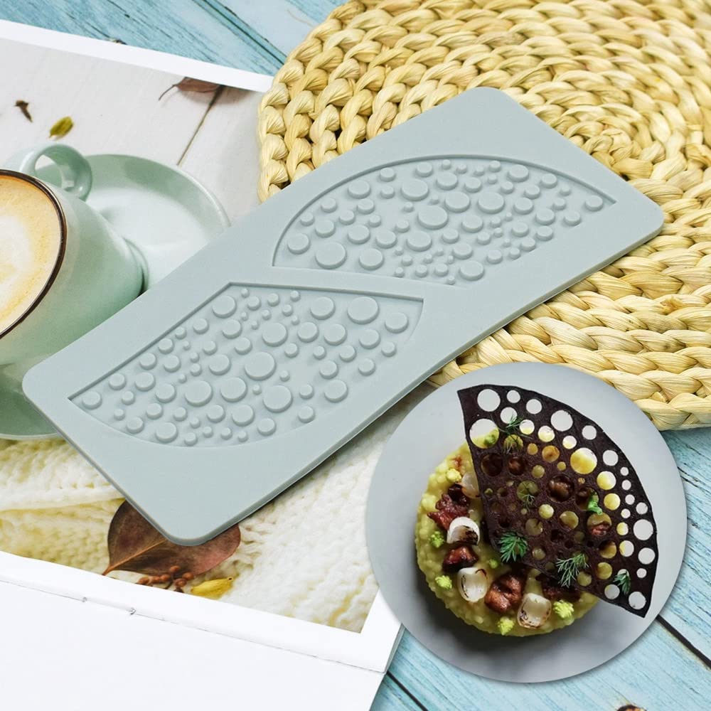 Hollow Sector Fondant Mold 2 Cavity 3D Sector Pattern Silicone Mould Chocolate Candy Sugar Craft Cake Decor Fondant Mould for Party Food Gift Decorations