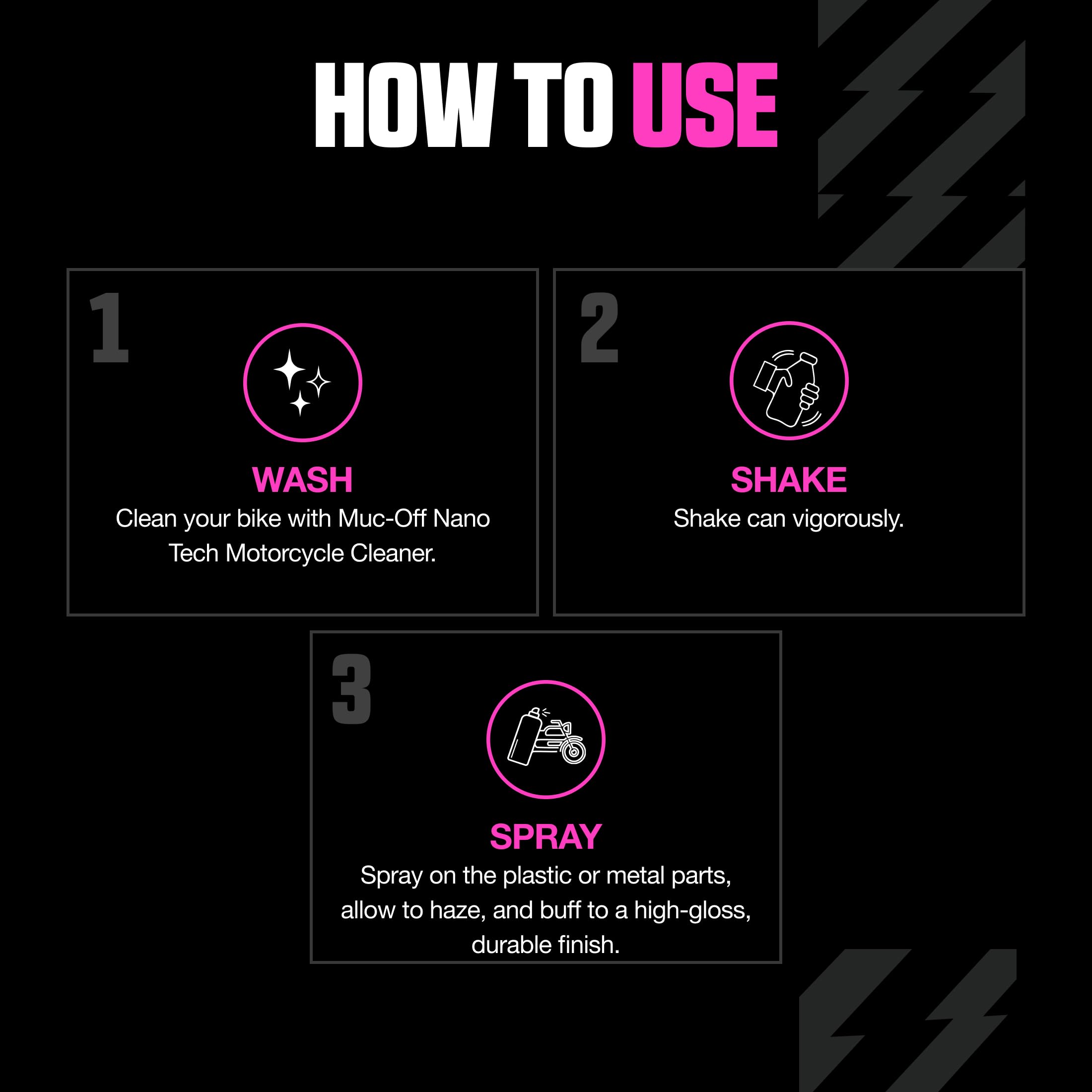 Muc-Off Speed Polish - All-In-One Motorcycle Polish and Wax Spray with Pure Carnauba - Hydrophobic Water Resistant Barrier - High Gloss Finish - 400ml