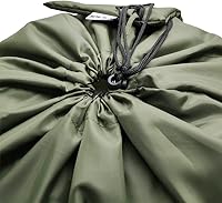 Vista 5 de Mochila de lavandería de 27 x 34 pulgadas, resistente bolsa de lavandería con correas para el hombro, cierre de cordón, mochila de lavandería