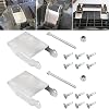 2PCS Front Storage Lid Hinge Bracket Kit Compatible with Polaris Sportsman 450 570 850 2015 2016 2017 ATV Aluminum Bracket With Bolts and Screws