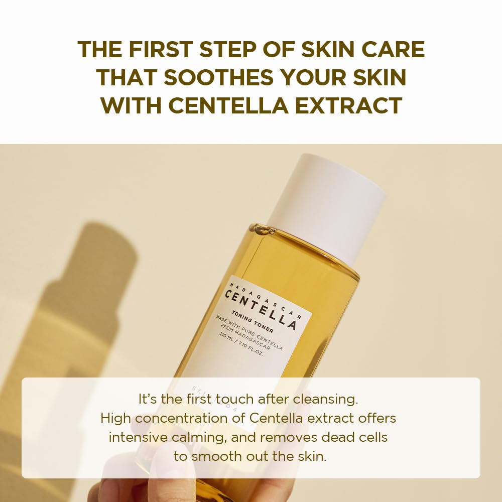skin Centella Asiatica Toning Toner 13,52 fl. oz (400 ml) | 84% Centella Extract | Daily Care Solution for Sensitive Acne-Prone Skin