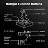 Flight Stick Simulation Controller for Joystick Series XS Wins7 8 10 11, Flight Simulation Joystick with Vibration Function, PC Game Joystick