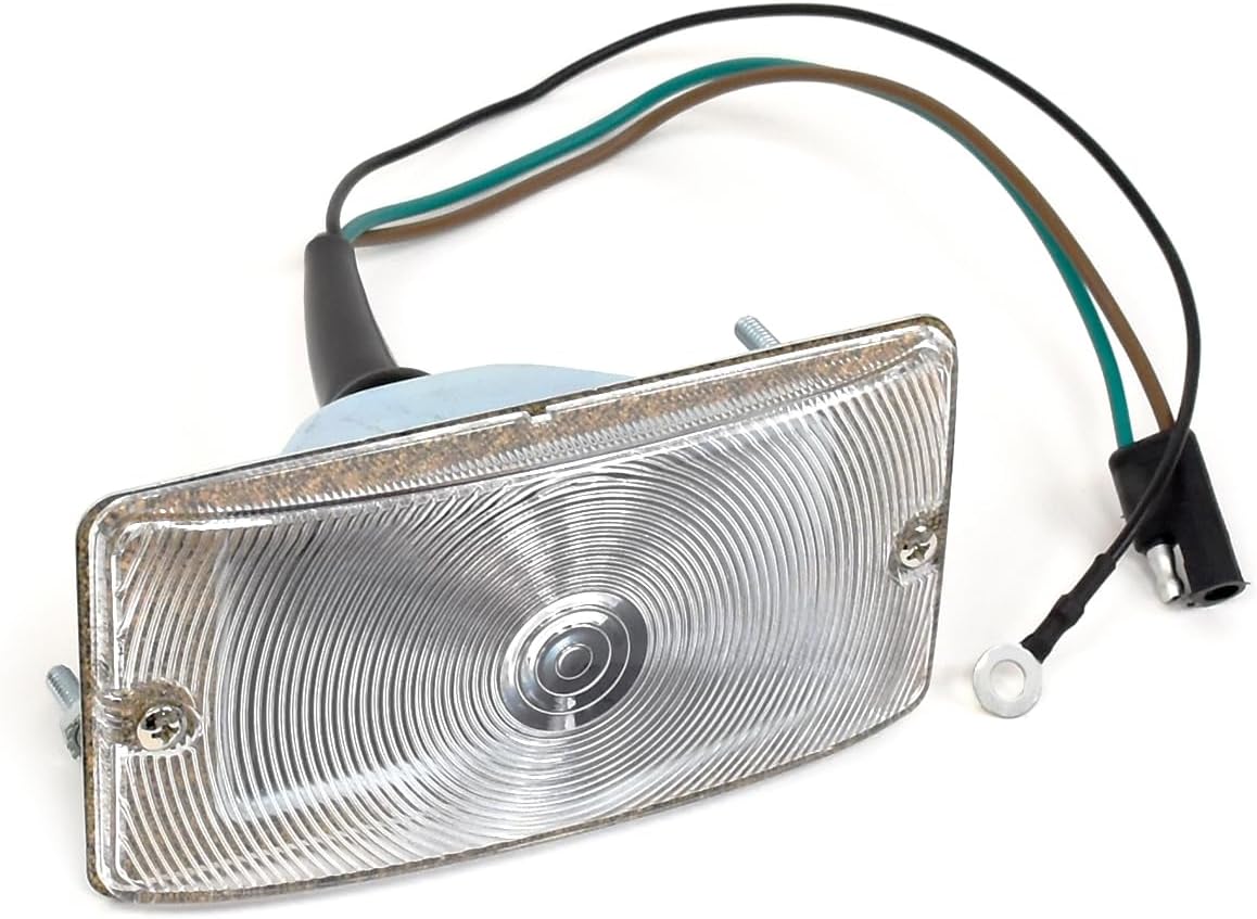Turn Signal Parking Light Assembly With Clear Lens Fits LH or RH For Ford F-350 Pickup Truck 1959-1964