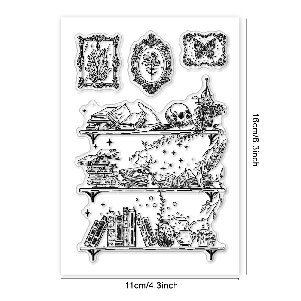 Clear Stamps PH PandaHall Reading Theme - Book Lover Journaling Stamp ...