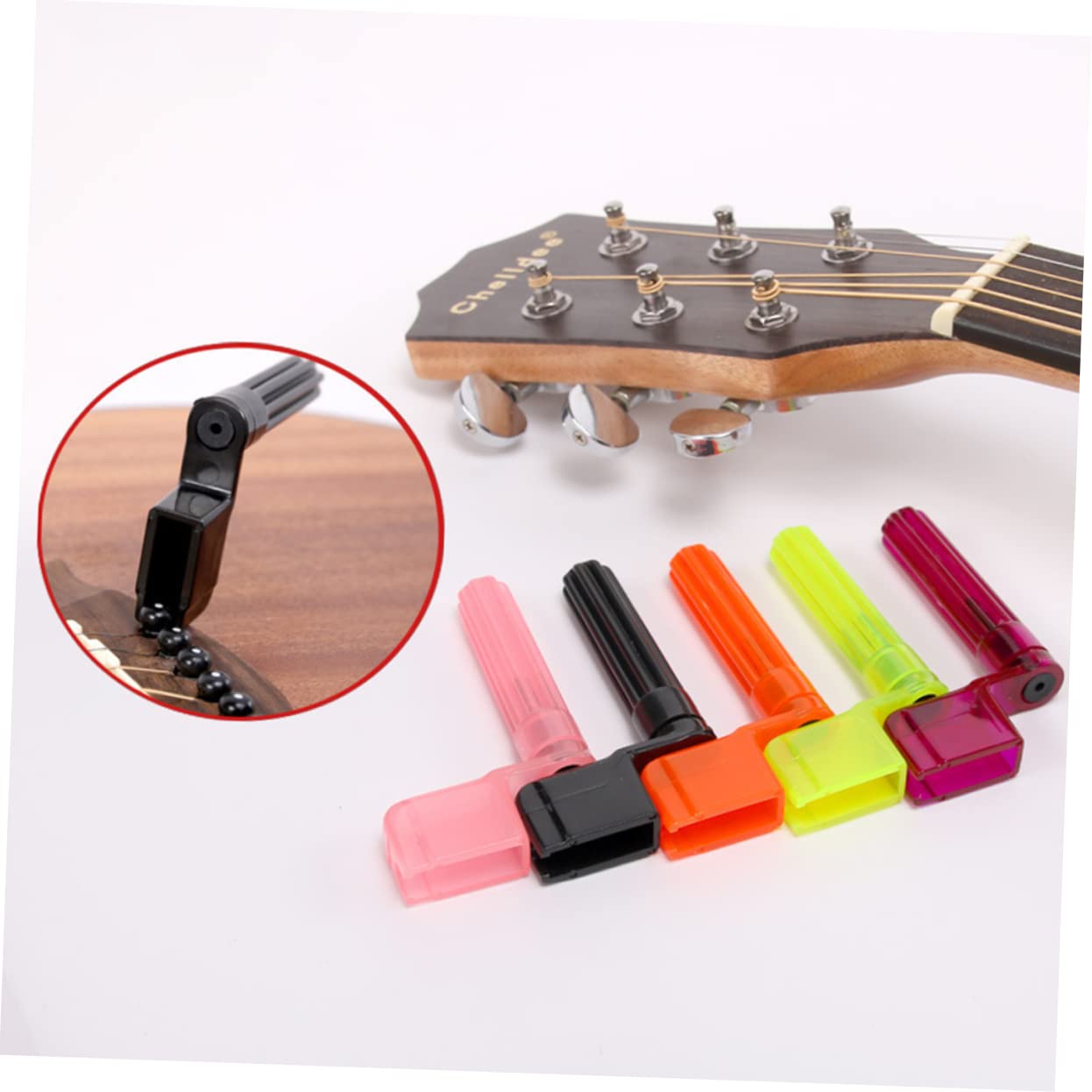 BESPORTBLE Guitar String Winder and Bridge Pin Puller Tool Light Winder with Drill Bit Adapter for Easy String Replacement Guitar Bass Ukulele Mandolin Banjo
