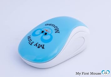 My First Wireless Mouse - Single Click, One Button, Designed for Small Hands and Early Learners. Perfect for Educational Computer Games