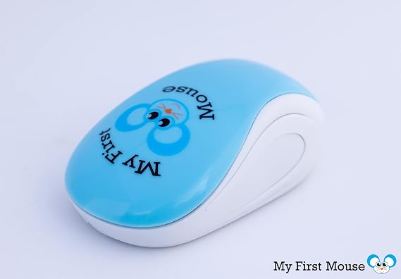 My First Wireless Mouse - Single Click, One Button, Designed for Small Hands and Early Learners. Perfect for Educational Computer Games